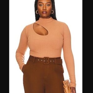 Remi × Revolve Margo Cutout Long Sleeve Bodysuit New With Tags